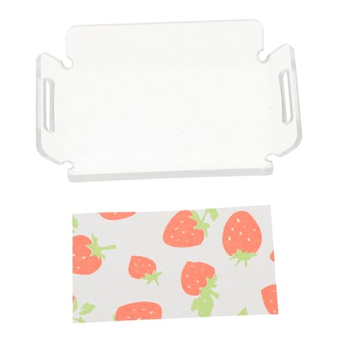 ibasenice Miniatur Transparentes Tray Für Bjd Dekoratives Zubehör Für Küche Restaurant Und Bar Miniaturspielzeug von ibasenice