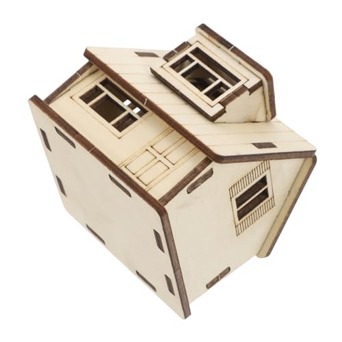 ibasenice Miniaturhaus winziger Mini-Hausbausatz Miniatur-Puppenhaus- DIY Holzpuzzlehaus 3D-Haus-Jiasaw-Puzzles Haus-Modellbausatz Hausbauspielzeug Holzhausfiguren hölzern Khaki ibasenice Miniaturhaus winziger Mini-Hausbausatz Miniatur-Puppenhaus- DIY Holzpuzzlehaus 3D-Haus-Jiasaw-Puzzles Haus-Modellbausatz Hausbauspielzeug Holzhausfiguren hölzern Khaki von ibasenice
