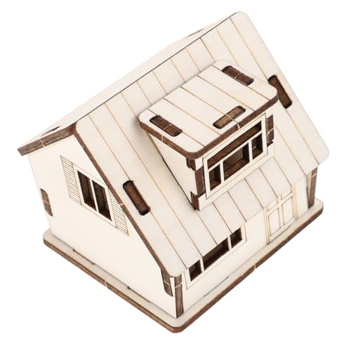 ibasenice Miniatur-holzhausmodell – Mini-baustein-bausatz Für Kinder Realistisches Modell Für Bastelprojekte von ibasenice