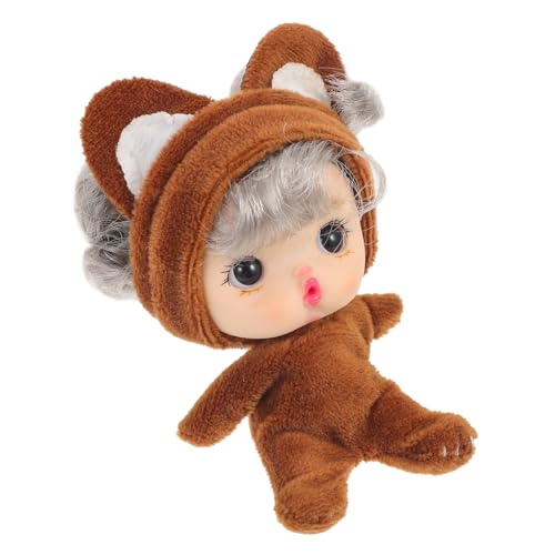 ibasenice Minipuppe Kindermädchenspielzeug Mini-puppenspielzeug Mini- Für Mädchen Puppen Für Mädchen Mädchenpuppen Mini-mädchenpuppe Mädchen Kleine Figuren Brown Plastik von ibasenice
