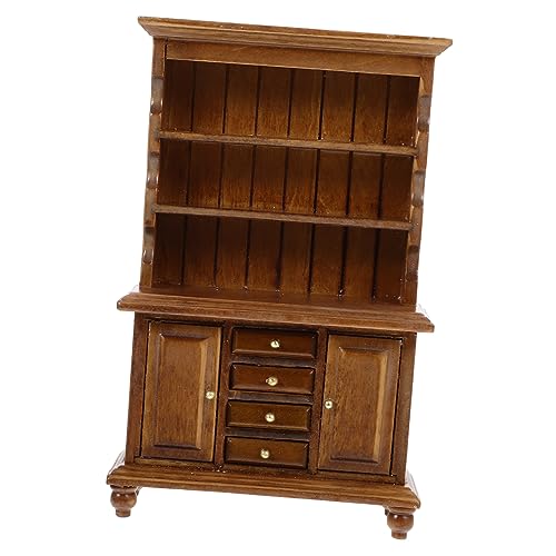 ibasenice Minischrank zum Basteln für kinderspielzeug für BFF zu Weihnachten Children Toys Puppe klein Bücherregal-Modell Miniaturen zum Basteln hölzern Brown ibasenice Minischrank zum Basteln für kinderspielzeug für BFF zu Weihnachten Children Toys Puppe klein Bücherregal-Modell Miniaturen zum Basteln hölzern Brown von ibasenice