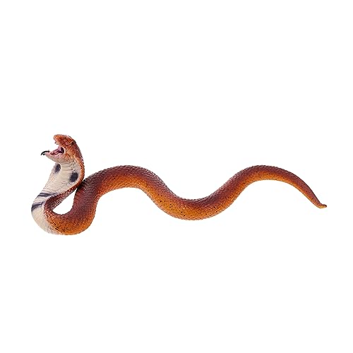 ibasenice -Modell Halloween Costume Halloween Kleidung Halloween-Dekoration Dekorationselement Halloween Scherzartikel Halloween-Schlangenmodell knifflige Schlange Weichkleber Brown von ibasenice