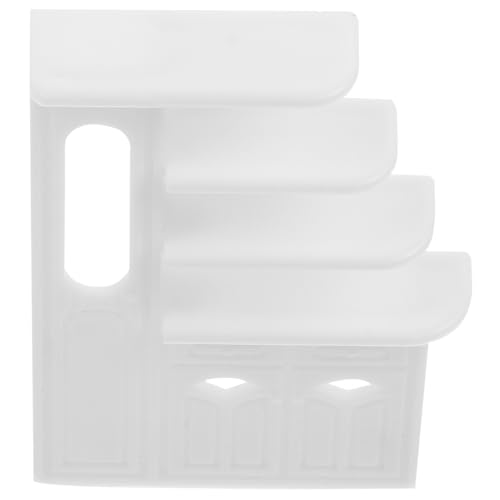ibasenice Möbel Winzig Miniatur Zubehör Puppe Mini -bücherregal Dekorativer Kleiner Schrank Vitrine Minischrank Wohnzimmer Kleiner Schrank Bücherregale Hölzern Weiß von ibasenice