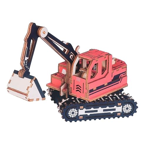 ibasenice Montagewagen Spielzeugauto aus Holz 3D-Puzzle aus Holz hölzern rot ibasenice Montagewagen Spielzeugauto aus Holz 3D-Puzzle aus Holz hölzern rot von ibasenice