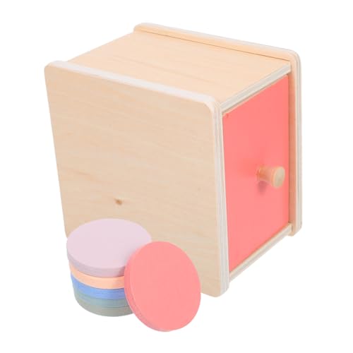 ibasenice Montessori Farb und Formensortierbox aus Robustem Holz Motorikförderndes Lernspielzeug für Kleinkinder Jahre Unterstützt Kognitive Entwicklung und Farb Sowie Formerkennung von ibasenice
