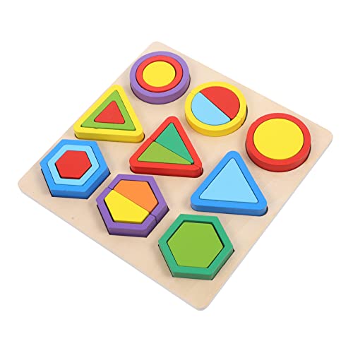 ibasenice Intelligenz-Puzzle-Spielzeug Für Kinder 1 Set Aus Geometrischen Puzzle-spielzeugen Aus Holz Für Das Lernen Von Babys von ibasenice