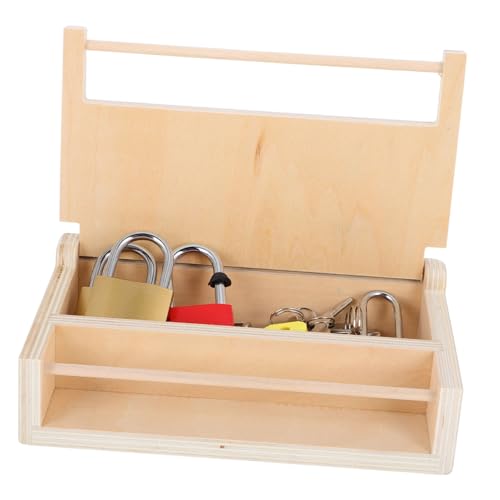 ibasenice Montessori Holzspielzeug Set mit Schlössern und Schlüsseln Pädagogisches Lernspielzeug für Vorschulkinder Kognitiver Entwicklung und Familienbindung ibasenice Montessori Holzspielzeug Set mit Schlössern und Schlüsseln Pädagogisches Lernspielzeug für Vorschulkinder Kognitiver Entwicklung und Familienbindung von ibasenice
