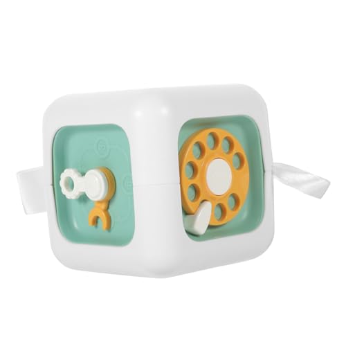 ibasenice Multifunktionaler Montessori Busy Cube Lernspielzeug für Kleinkinder Motorikspielzeug aus Sicherem Kunststoff Tragbares Reisespielzeug zur Kognitiver Entwicklung und Feinmotorik von ibasenice