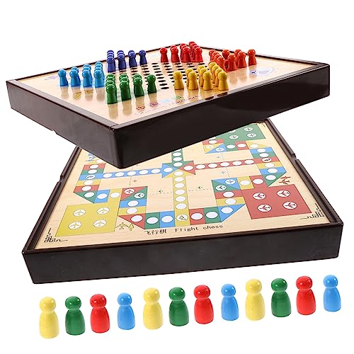 ibasenice Multifunktionales Schachspiel für Pädagogisches Denkspiel Fördert und Beobachtung Robustes Material und Familienspiel Verschiedene Designs Geeignet für Anfänger und Reisen von ibasenice