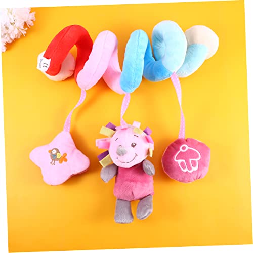 ibasenice Multifunktionales mit Rassel und Klingel zum Befestigen an Babybett oder Autositz Weiches Kuscheltier Igel Design Leicht und Sicher für Junge Mädchen zum Greifen und Erkunden von ibasenice