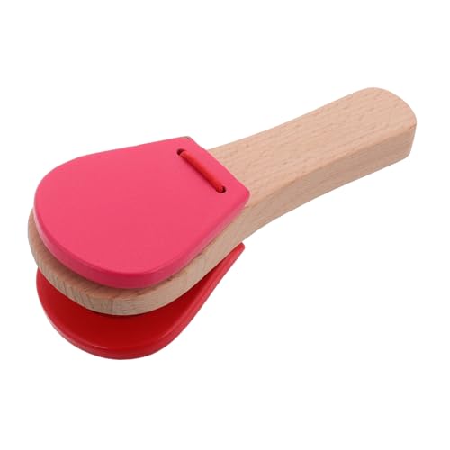 ibasenice Musikinstrument Musik Handpercussion Kastagnetten Musikalische Kastagnetten Spieltechniken Musikalische Rhythmusinstrumente Kastagnetten Für Musiker Holz Rot von ibasenice