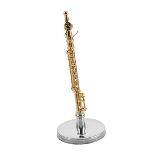ibasenice Musikinstrumenten-Modell, Instrumenten-Ornament, Miniatur-flöte Mit Ständer Und Etui, Instrumentenmodell, Musikalische Ornamente Für Weihnachten, Geburtstagsgeschenk, ibasenice Musikinstrumenten-Modell, Instrumenten-Ornament, Miniatur-flöte Mit Ständer Und Etui, Instrumentenmodell, Musikalische Ornamente Für Weihnachten, Geburtstagsgeschenk, von ibasenice