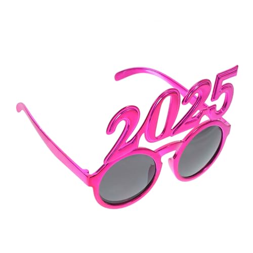 ibasenice Neujahrsbrillen mit Einzigartigem Design Lustige Partybrille für Unvergessliche Fotos Leichte und Bequeme Sonnenbrillen für Silvesterfeiern Accessoires für Neujahrsparty und von ibasenice