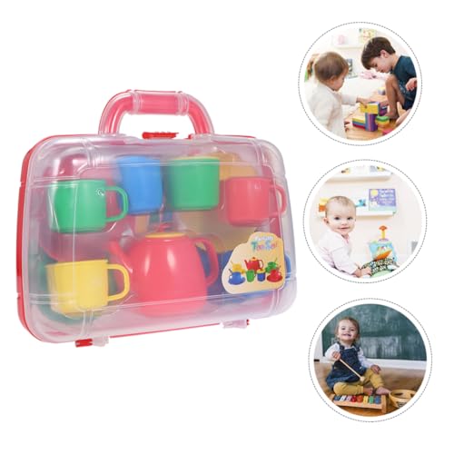 ibasenice Niedriges Gewicht Tragbares Kinderspielzeug Tee Set aus Sicherem Kunststoff Niedliches Mini Tee Service für Fantasievolles Rollenspiel Geeignet für Kinderküchen Wiederverwendbar ibasenice Niedriges Gewicht Tragbares Kinderspielzeug Tee Set aus Sicherem Kunststoff Niedliches Mini Tee Service für Fantasievolles Rollenspiel Geeignet für Kinderküchen Wiederverwendbar von ibasenice