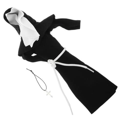 ibasenice Nonnenkostüm für Puppen Realistisches Outfit für Rollenspiele Nonnenhalskette Für Halloween und Kirchen Szenen Vielseitige Kombinationen für Kreatives ibasenice Nonnenkostüm für Puppen Realistisches Outfit für Rollenspiele Nonnenhalskette Für Halloween und Kirchen Szenen Vielseitige Kombinationen für Kreatives von ibasenice