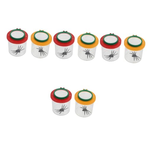 ibasenice Packung Mit 8 Stück Beobachtungsbox für Insekten Insektenglas aus Kunststoff Fangset für Kinder Kinderspielzeug Staubsauger Insektencontainer Auffangbehälter für Insekten von ibasenice