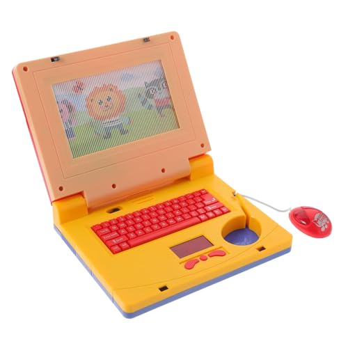 ibasenice Pädagogisches Laptop für Jahre mit Musik und Lichteffekten Interaktiver Lerncomputer mit und Tastatur Fördert Kognitive Fähigkeiten und Feinmotorik für Vorschulkinder von ibasenice