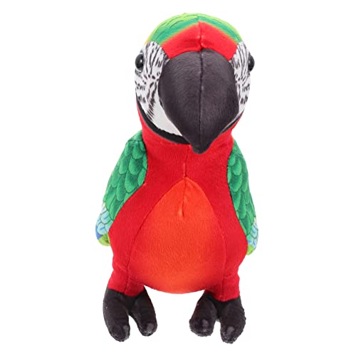 ibasenice Papagei Puppe Haustier Hase Plüschtiere Bären Eule Kawaii Stofftier Kuscheltier Für Baumwolle Rot von ibasenice