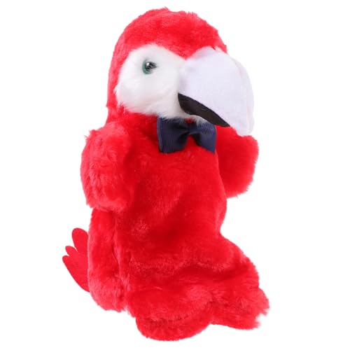 ibasenice Papageienpuppe Party Gefälligkeiten Handpuppen Papagei Handpuppe Interessante Plüschpuppe Interaktives Marionettenspielzeug Kuscheltiere Tiere Marionette Pp Baumwolle von ibasenice