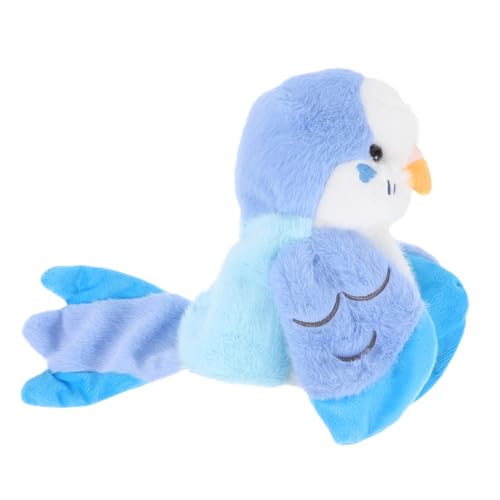 ibasenice Papageienpuppe Puppe Simulation Papageienmodell Handspielzeug Weich Gefüllte Tierpuppe Vogel Handpuppe Cartoon-handpuppe Handpuppenspielzeug Tierpuppen Blue Plüsch von ibasenice