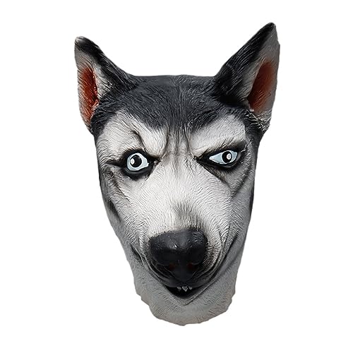 ibasenice Halloween Hundemaske Lustige Und Husky Tierkopf- Für Halloween-feiern Geeignet Für Erwachsene Leicht Und Perfektes Kostümzubehör Für Mottopartys von ibasenice