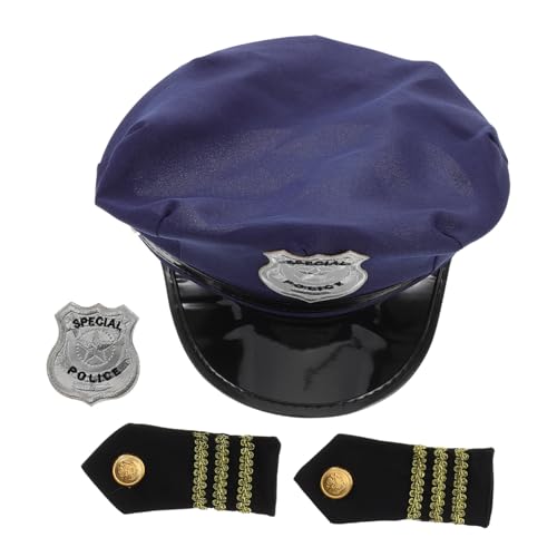 ibasenice Party-polizeihut Für Kinder, Multifunktionales Kostümzubehör Für Rollenspiele, Geburtstagsfeiern Und Hochzeiten, Cosplay-brosche, Requisitenzubehör von ibasenice