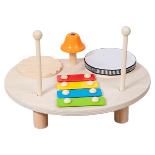 ibasenice Percussion- musikinstrumente Musik Instrumente Educational Toys Musical Instruments Trommel Holz-Xylophon Percussion Musical Instrument -Instrumente hölzern von ibasenice