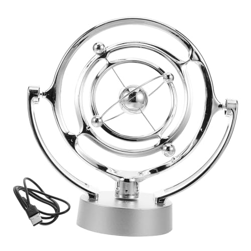 ibasenice Perpetual Motion Maschine Rv Kreatives Schreibtischspielzeug Elektrisch Rotierend Magnetisch Silber USB Auto Ornament für Erwachsene Reisebegleiter und Bürodekoration ibasenice Perpetual Motion Maschine Rv Kreatives Schreibtischspielzeug Elektrisch Rotierend Magnetisch Silber USB Auto Ornament für Erwachsene Reisebegleiter und Bürodekoration von ibasenice