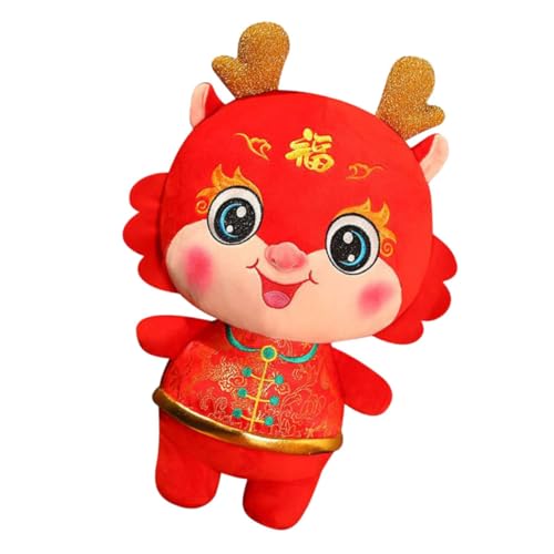 ibasenice Plüsch Drache Chinesisches Neujahrs Maskottchen Lustiges Drachen Kuscheltier für Frühlingsfest Dekoration als für Teenager und ibasenice Plüsch Drache Chinesisches Neujahrs Maskottchen Lustiges Drachen Kuscheltier für Frühlingsfest Dekoration als für Teenager und von ibasenice