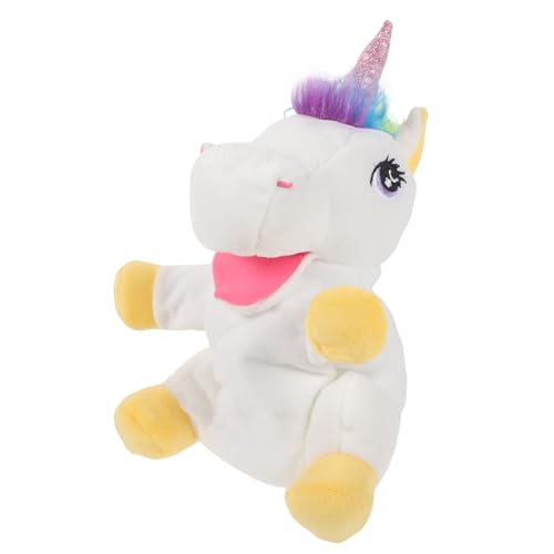 ibasenice Plüsch Einhorn Handpuppe Interaktives Storytelling für Flauschig und Niedlich Pädagogisch Geeignet Geschenk für Geburtstag und Theater von ibasenice