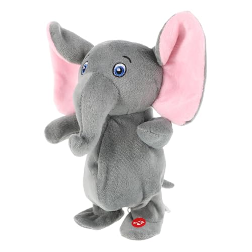 ibasenice Plüsch Elefant mit Musik und Interaktives Kuscheltier für zur Geburtstagsfeier Dekoration im Kinderzimmer Version Batteriebetrieben ibasenice Plüsch Elefant mit Musik und Interaktives Kuscheltier für zur Geburtstagsfeier Dekoration im Kinderzimmer Version Batteriebetrieben von ibasenice