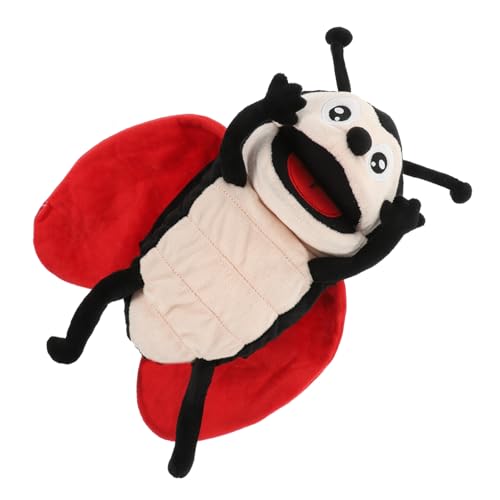 ibasenice Plüsch Marienkäfer Handpuppe aus PP Baumwolle Interaktives Kuscheltier für Erwachsene Fördert Kreativität und Fantasievolles Rollenspiel von ibasenice