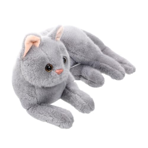 ibasenice Plüsch Realistische Katzen Doll für Kuscheltier im Cartoon Design Dekorative Plüschfigur für Zuhause Sofa und Bett von ibasenice