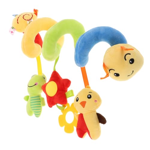 ibasenice Plüsch Spirale für Kinderwagen und Babybett mit Integriertem Quietschelement Leichte Tragbare Aktivität für Neugeborene Monate Bunte Sensorische Entwicklungshilfe ibasenice Plüsch Spirale für Kinderwagen und Babybett mit Integriertem Quietschelement Leichte Tragbare Aktivität für Neugeborene Monate Bunte Sensorische Entwicklungshilfe von ibasenice