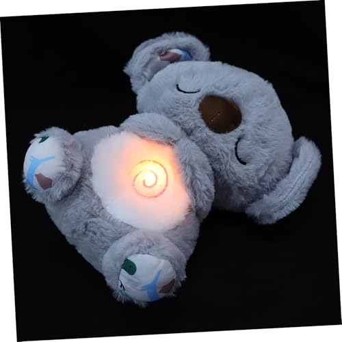 ibasenice Plüsch mit Musik Leuchtendes Stofftier für Beruhigendes Kuscheltier zur Unterstützung des Schlafs für Neugeborene und Kleinkinder von ibasenice