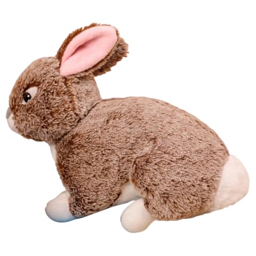 ibasenice Plüschhase Hasenspielzeug Für Stofftiere Für Babys Ausgestopfter Hase Plüschpuppe Hase Plüsch Plüschtier Für Mädchen Süßes Stofftier Hase Pp Baumwolle Brown von ibasenice