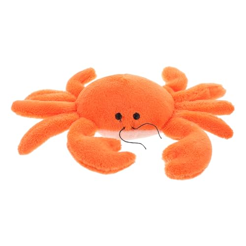 ibasenice Plüschpuppe Simulation Tiermodell Plüsch Meerestier Plüschtiere Kühlschrankdekoration Meerestierspielzeug Kleine Ozeantierfiguren Krabbendekor Kühlschrankzubehör Magnet Orange von ibasenice