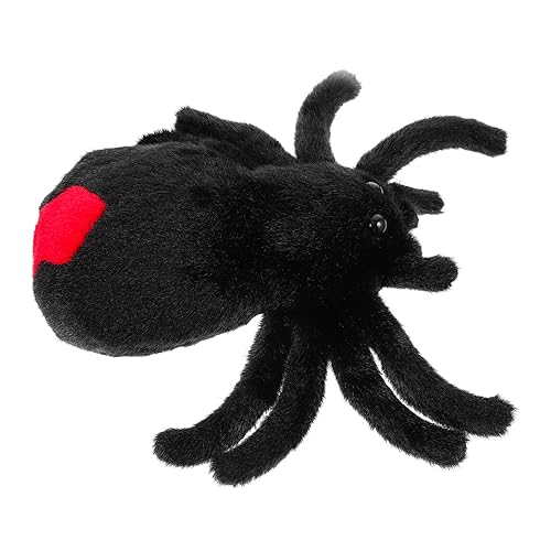 ibasenice Plüschspinne Gefüllte Spinne Spinnen-kuscheltiere Halloween-stofftier Schwarzes Stofftier Tarantel Heimdekoration Realistisches Kuscheltier Plüschtiere Black Pp Baumwolle von ibasenice