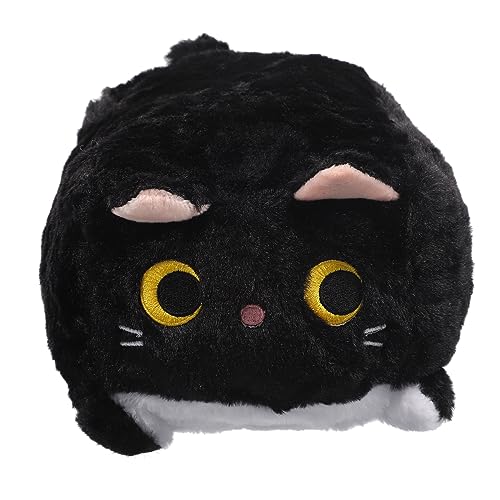 ibasenice Plüschtier Geleespielzeug Katzenspielzeug Tabby-Katze aus Plüsch Hase Karikatur Kuscheltier Animal Figures Flauschiges Kuscheltier Kinderpuppenspielzeug Baumwolle Black von ibasenice