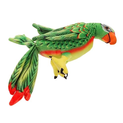 ibasenice Plüschtier Papagei Haushalt Papagei Plüsch Papageien- Kuscheltier für geschmeidiges Papageienspielzeug gefüllter Papagei Papagei Papagei-Ornament PP Baumwolle Green von ibasenice