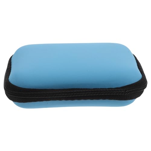 ibasenice Pokerbox Kartenspiel Organizer Spielkarten Spielkarten Aufbewahrungslösung Kartenbox für Camping Wasserschutzdeck Kartenetui aus Plastik Kartenhalter Eva-Material Sky-Blue von ibasenice