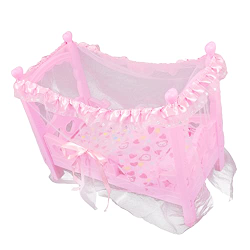 ibasenice Prinzessin Bett Toys mädchen Langlebiges kinderbetten Puppenhauszubehör Puppenhausmöbel Zubehör für Babypuppen Bett für Puppe Stoff Rosa ibasenice Prinzessin Bett Toys mädchen Langlebiges kinderbetten Puppenhauszubehör Puppenhausmöbel Zubehör für Babypuppen Bett für Puppe Stoff Rosa von ibasenice