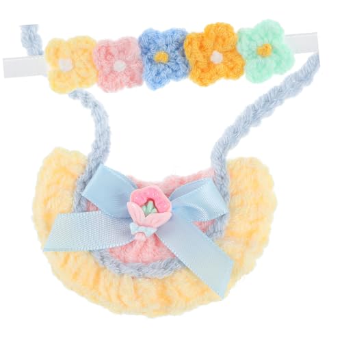 ibasenice Puppen Haarband und Sabberlätzchen Set Kompatibel für Labubu Puppenkleidung Gestricktes Blumen Haarband Süßes Bandana Vielseitiges Zubehör für Sammler ibasenice Puppen Haarband und Sabberlätzchen Set Kompatibel für Labubu Puppenkleidung Gestricktes Blumen Haarband Süßes Bandana Vielseitiges Zubehör für Sammler von ibasenice