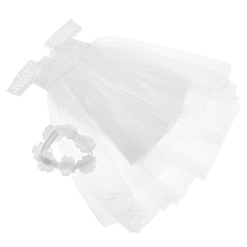 ibasenice Puppen Hochzeitskleid Elegantes Kleid für Amerikanische Puppen Polyesterstoff Austauschbare Puppenkleidung Perfektes für Puppenliebhaber ibasenice Puppen Hochzeitskleid Elegantes Kleid für Amerikanische Puppen Polyesterstoff Austauschbare Puppenkleidung Perfektes für Puppenliebhaber von ibasenice