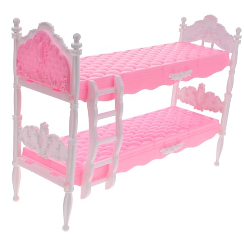 ibasenice Puppen-Minibett Etagenbett für Puppen Mädchen Bausätze Babypuppe kinderzimmer puppenbett Miniaturbett puppenmöbel Puppenminibett winziges Bett Plastik Rosa ibasenice Puppen-Minibett Etagenbett für Puppen Mädchen Bausätze Babypuppe kinderzimmer puppenbett Miniaturbett puppenmöbel Puppenminibett winziges Bett Plastik Rosa von ibasenice
