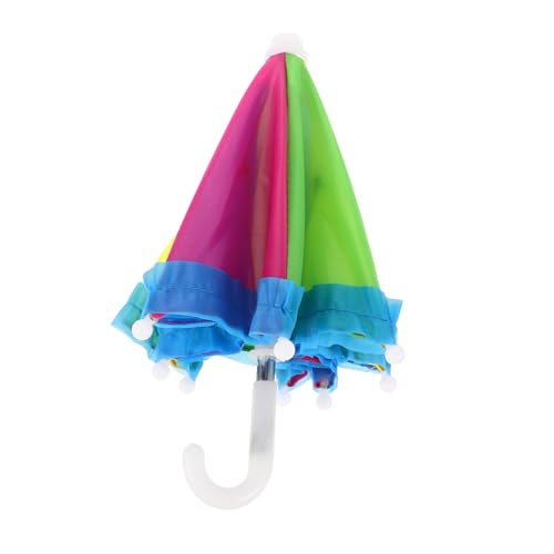 ibasenice Puppen Regenschirm aus Stoff Bunter Regen Schirm für Puppen Perfektes Puppenzubehör für Sammlung Weiches Material Einzigartiges Design Vielseitig Einsetzbar ibasenice Puppen Regenschirm aus Stoff Bunter Regen Schirm für Puppen Perfektes Puppenzubehör für Sammlung Weiches Material Einzigartiges Design Vielseitig Einsetzbar von ibasenice