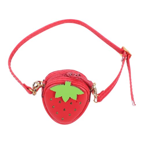 ibasenice Puppen-Umhängetasche Erdbeertasche für Puppen Puppen-Outfit-Handtasche Puppen-Erdbeer-Geldbörse Miniatur-Puppe-Erdbeer-Tasche Puppen-Geldbörsen-Handtasche PU-Leder rot ibasenice Puppen-Umhängetasche Erdbeertasche für Puppen Puppen-Outfit-Handtasche Puppen-Erdbeer-Geldbörse Miniatur-Puppe-Erdbeer-Tasche Puppen-Geldbörsen-Handtasche PU-Leder rot von ibasenice