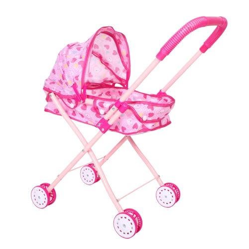 ibasenice Puppenbuggy für Faltbarer Puppenwagen mit Verstellbarem Griff Realistisches für Eltern Rollenspiele für Kreative Aktivitäten und Familienausflüge ibasenice Puppenbuggy für Faltbarer Puppenwagen mit Verstellbarem Griff Realistisches für Eltern Rollenspiele für Kreative Aktivitäten und Familienausflüge von ibasenice