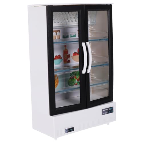 ibasenice Mini Kühlschrank Acryl Winzigen Kühlschrank Handgemachte Miniatur Für Puppenhaus von ibasenice