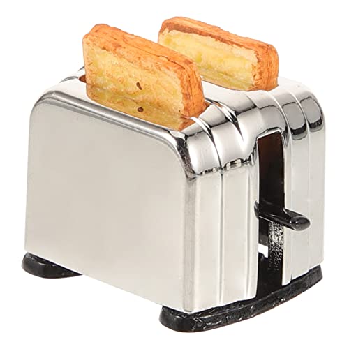 ibasenice Puppenhaus Brotbackautomat Für Babys Spielzeughaus Mini Kinderspielzeug Mini Toaster Modell Mini Brotbackautomat Modell Miniatur Toaster Toaster Toaster Für von ibasenice